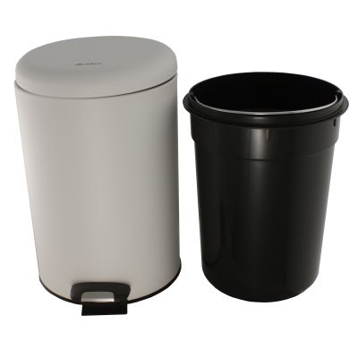 Урна с механизмом поднятия крышки Ksitex BGR-12W (белая)