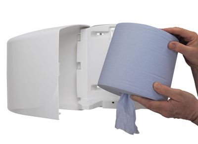 Диспенсер для рулонных протирочных материалов Kimberly-Clark 7018 с контролируемой подачей