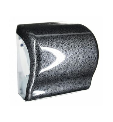 Автоматический диспенсер бум. полотенец в рулонах MERIDA UNIQUE GLAMOUR BLACK LINE Lux Cut CUH369