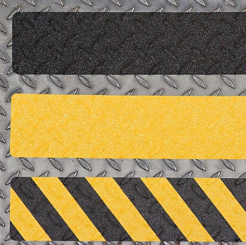 Формуемая противоскользящая лента «AntiSlip Systems» (60grit) для неровных поверхностей на Алюминиевой основе 25 мм Чёрная