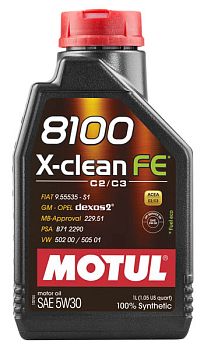 Моторное масло MOTUL 8100 X-clean FE 5W30 (1 л.)