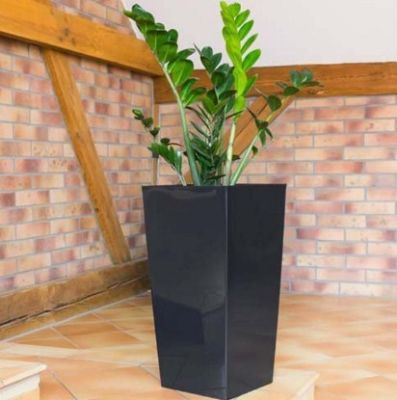 Кашпо для цветов Prosperplast Urbi Square 49+21л, антрацит