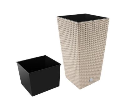 Кашпо для цветов Prosperplast Rato Square 91,5+37л, мокко