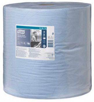 Tork протирочная бумага повышенной прочности в рулоне голубая 130070