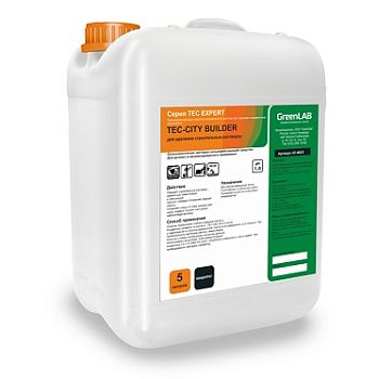 Профессиональное моющее средство TEC-CITY BUILDER для удаления строительных растворов 5л /1л