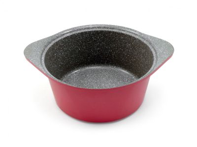 Кастрюля 5 л. Ecoramic Titan 24 см (розовая) с каменным антипригарным покрытием с крышкой