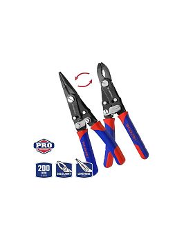 Пассатижи и длинногубцы 2 в 1 CR-V  200 мм WORKPRO