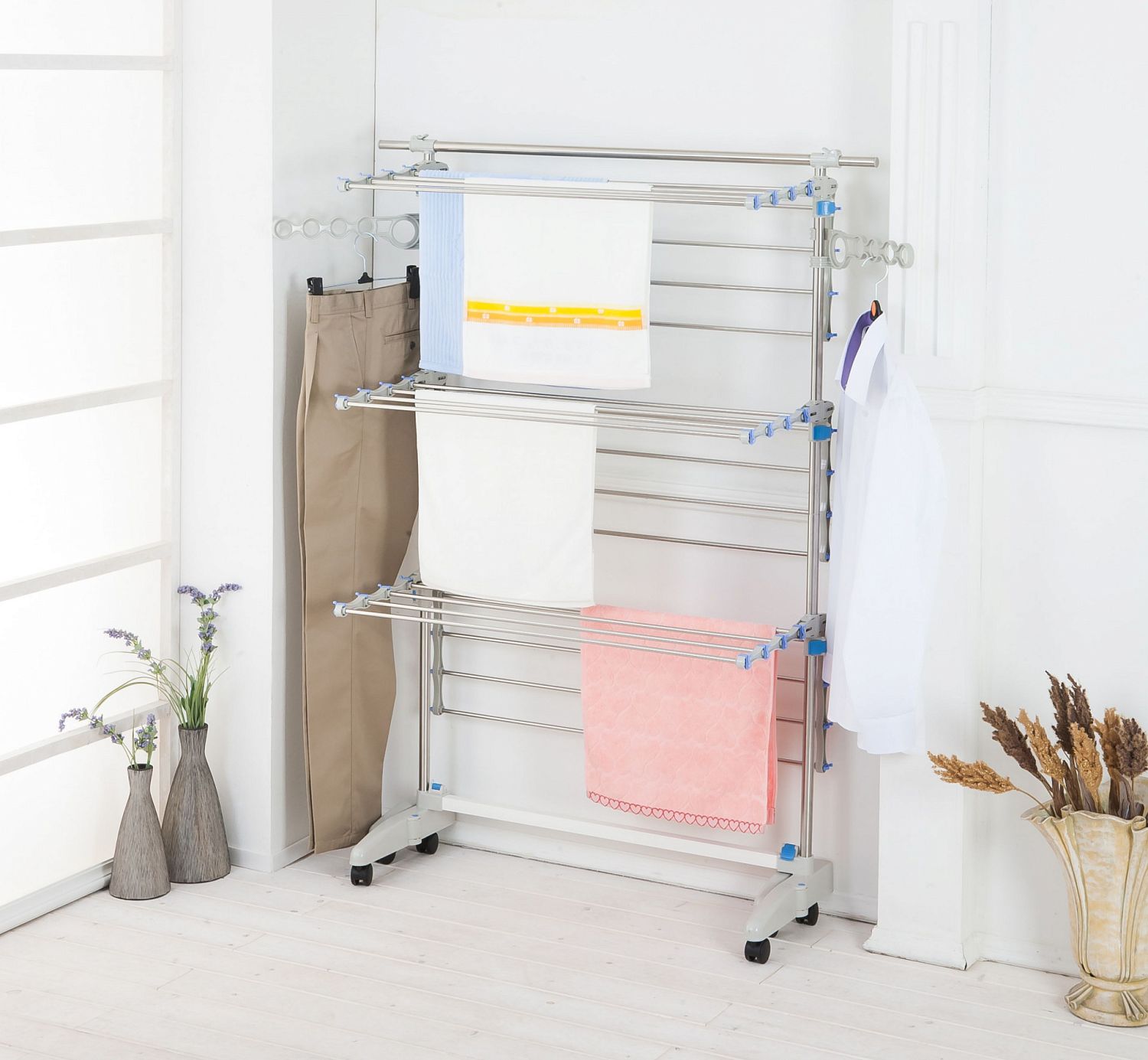 Напольная сушилка трансформер для белья Gochu Badoogi Premium (All Mom 3)