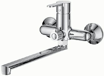 СМЕСИТЕЛЬ ДЛЯ ВАННЫ LEDEME КАРТРИДЖ Д.35 ММ, С ДЛИННЫМ ИЗЛИВОМ, 300 ММ, L2203