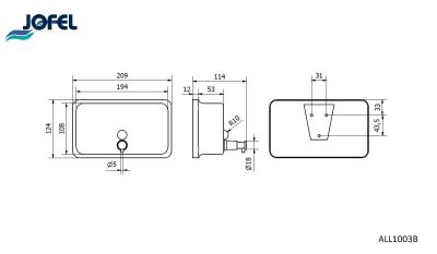 Дозатор для мыла Jofel ALL1003