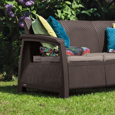 Диван садовый Keter CORFU II LOVE SEAT MAX brown