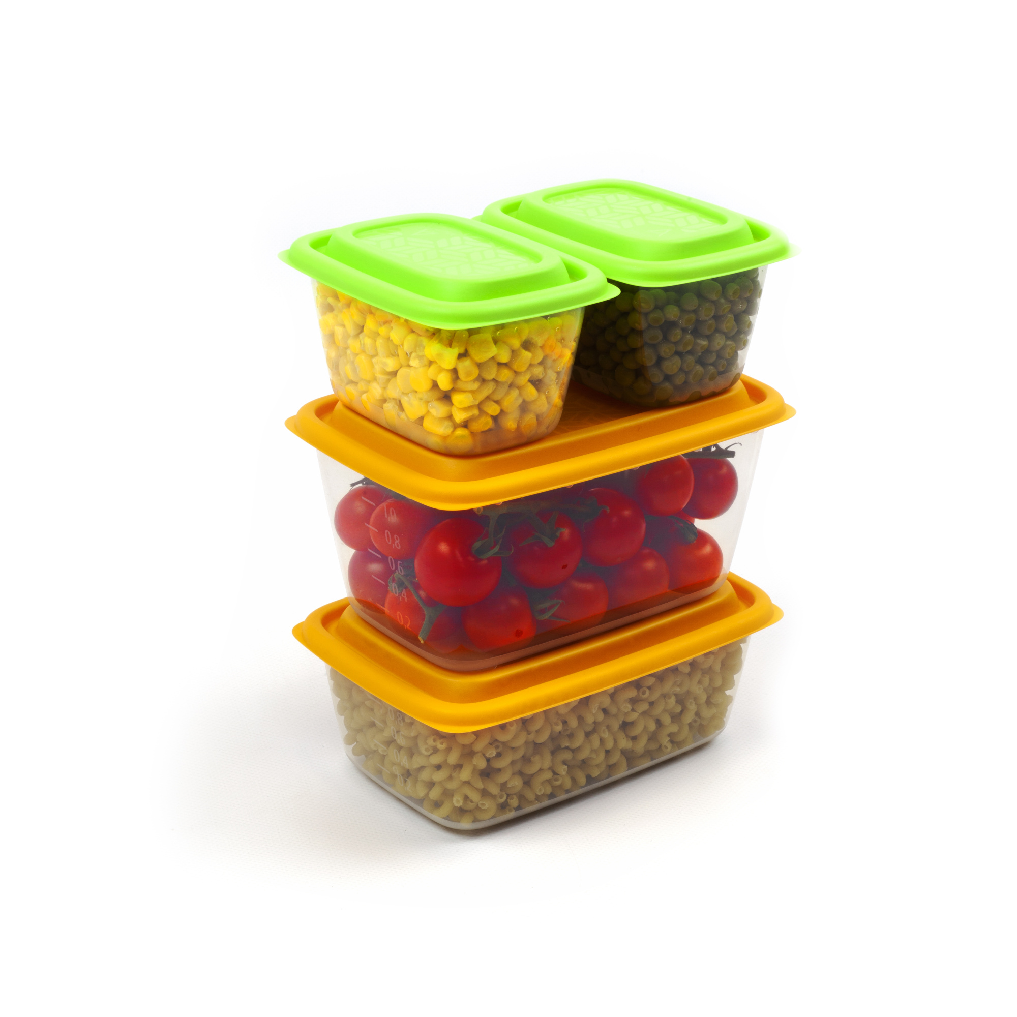 Набор контейнеров универсальных «Гурман» №1 (СВЧ/Заморозка) (0,45л - 2шт; 1,1л; 1,5л) (4шт)