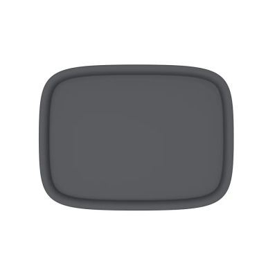 Плетёная корзина для белья сборная «Лён» 75 л (43х32.1х60 см) графит