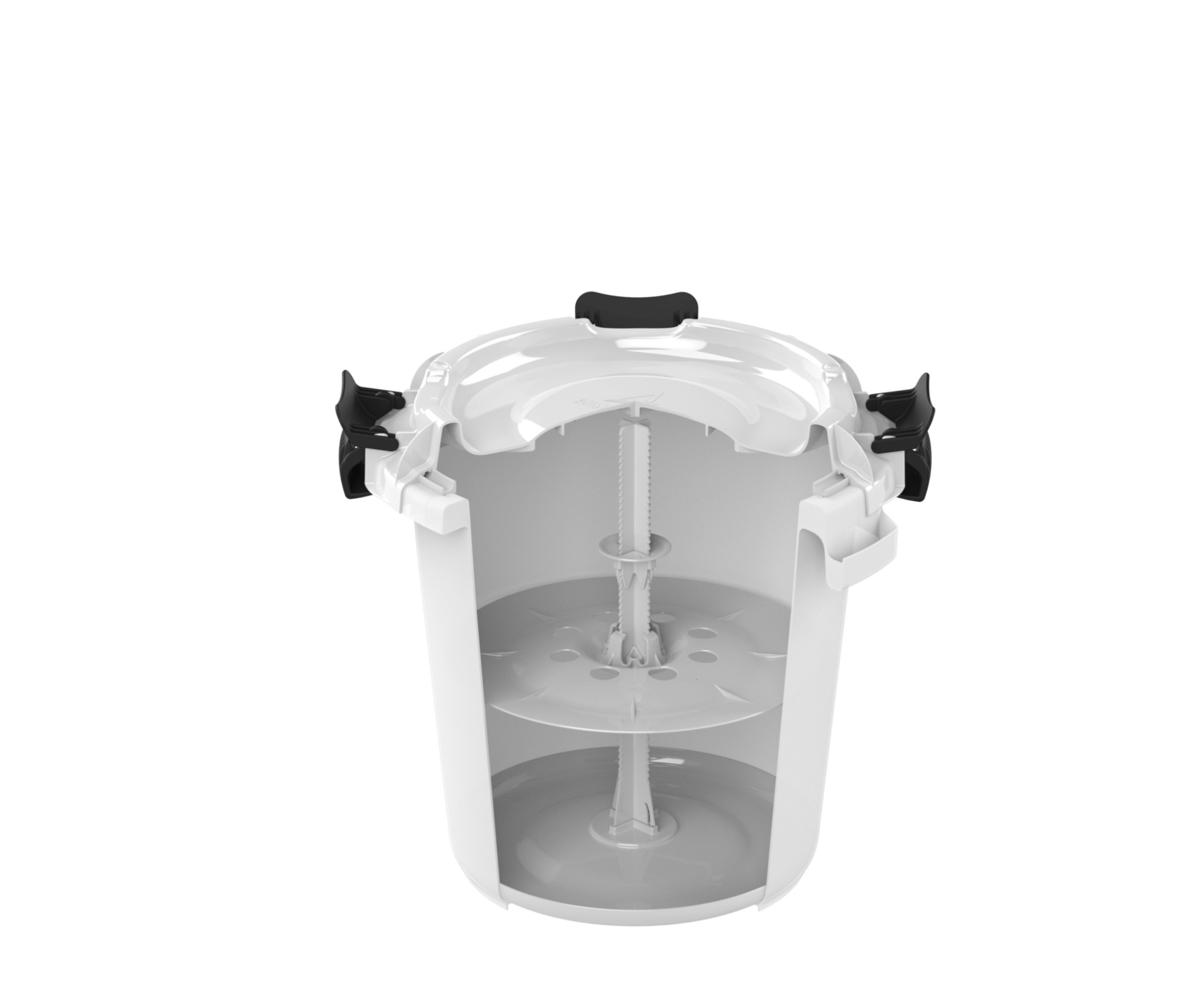 Бочка пищевая с гнётом и герметичной крышкой 20л (для засолки)