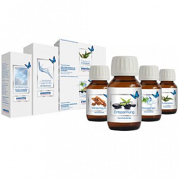 Комплект №4 - Очиститель, Гигиеническая добавка и 2 набора ароматических добавок для моек воздуха Venta