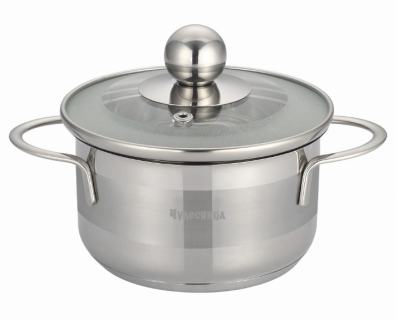 Кастрюля из нержавеющей стали c крышкой ЧУДЕСНИЦА КС-3501