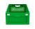 Ящик складной с перфорированными стенками и кнопками-фиксаторами АП 491 зеленый, комплект 7 штук Ящик складной с перфорированными стенками и кнопками-фиксаторами АП 491 зеленый, комплект 7 штук