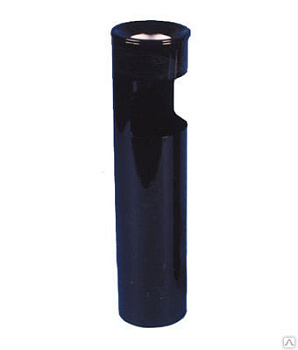 Урна из оцинкованной стали с полимерным покрытием К150 (СШ-128/1) черная