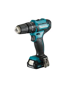 Ударная дрель-шуруповерт аккумуляторная Makita HP333DWME CXT 12В, 2х4.0 Ач, 30 Нм, 1700 об/мин