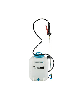 Опрыскиватель аккумуляторный Makita DUS108Z LXT 18 В, объем бака 10 литров, 3 бар, шланг 1,7 м, двойная форсунка, без акб и З/У