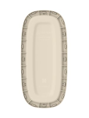 Плетёная корзина для белья сборная «Лён» 60 л (43х20х80 см) слоновая кость