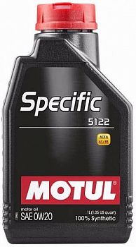 Моторное масло Motul Specific 5122 SAE 0W-20 (1л)