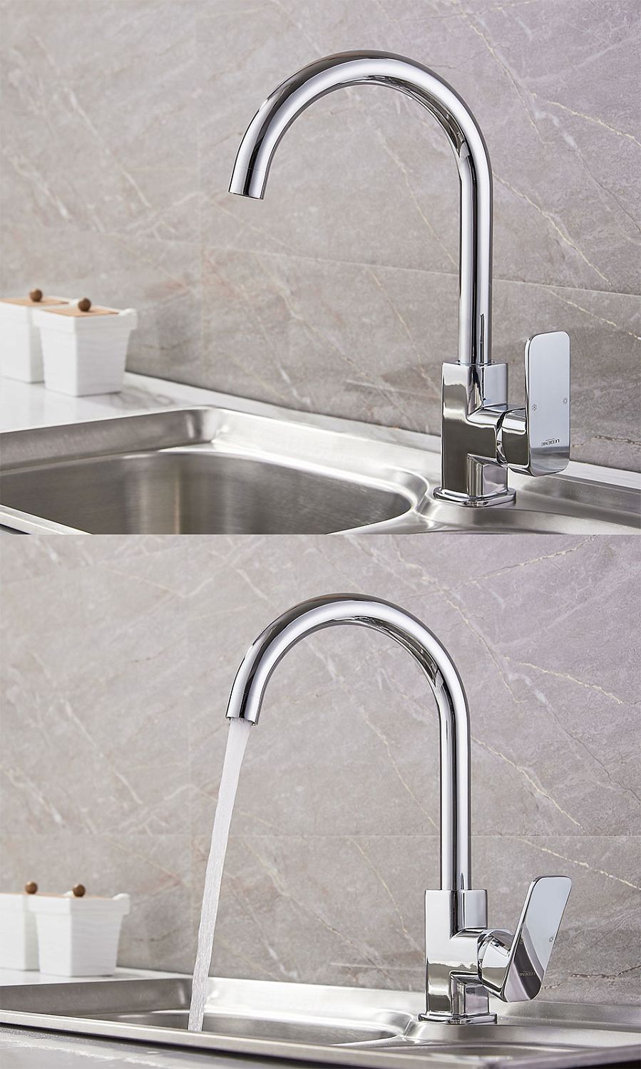 СМЕСИТЕЛЬ ДЛЯ КУХНИ LEDEME L4033-2 БОКОВОЙ