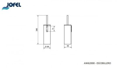 Ершик для унитаза Jofel AW62000