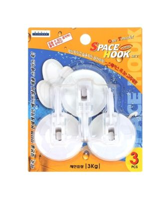 Крючки на присосках 55х80 мм. 3 штуки