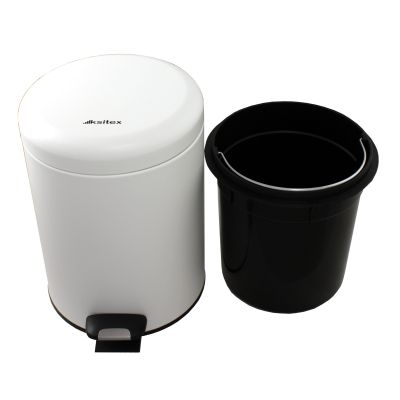Урна с механизмом поднятия крышки Ksitex BGR-5W (белая)