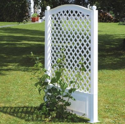 Шпалера KHW 100 см с штырями для установки, белая