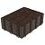 Плитка модульная "Брус" (садовая) (400×300×15мм) (9шт, 1м2) (шоколад)