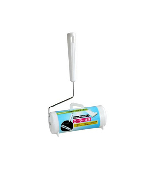 Ролик с липкой лентой для чистки поверхностей c короткой ручкой JAPAN PREMIUM