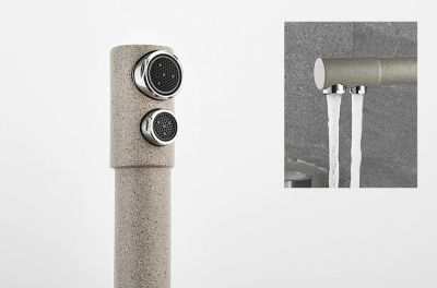 СМЕСИТЕЛЬ ДЛЯ КУХНИ LEDEME L4055K-3, С ВЫХОДОМ ПИТЬЕВОЙ ВОДЫ, БЕЖЕВЫЙ-МАТОВЫЙ