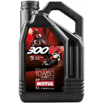 Масло моторное MOTUL 300V2 4T FACTORY LINE 10W50 (4л)