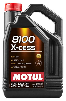 Моторное масло MOTUL 8100 X-cess 5W-30 (4л)