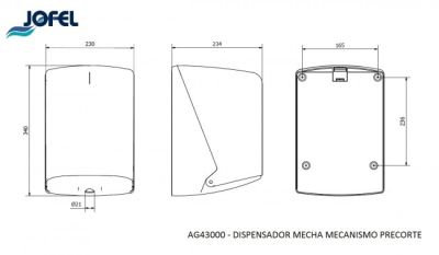 Диспенсер для бумажных полотенец центральной размотки Jofel AG43000