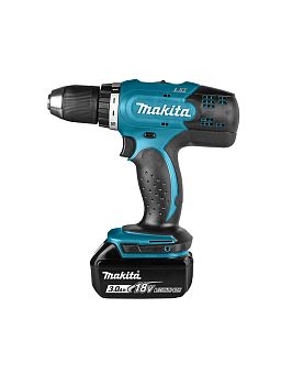 Дрель-шуруповерт аккумуляторная Makita DDF453RFE LXT 18В, 2х3.0 Ач Li-ion, 42 Нм, 1300 об/мин