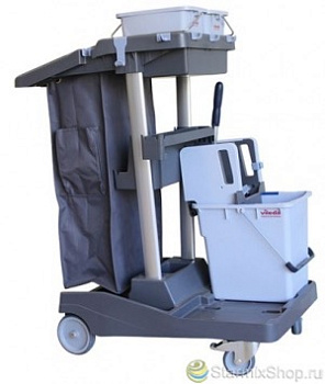 Комплексная тележка Vileda 145118 Волео Про: ведро 1х25л с вертикальным отжимом