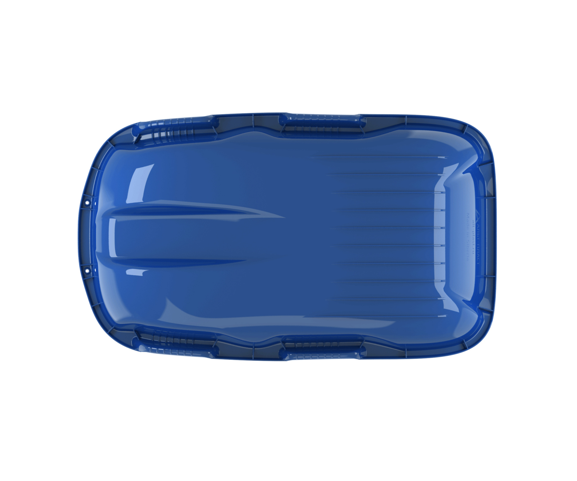 Санки с мягкой сидушкой и ручкой "Комета" Синий