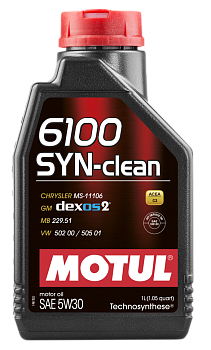 Моторное масло MOTUL 6100 SYN-clean 5W30 (1 л.)