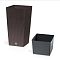 Кашпо для цветов Prosperplast Rato Square 35+14л, венге