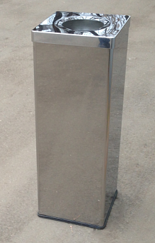 Урна для сбора мусора Ладья-1 40 л. полированная