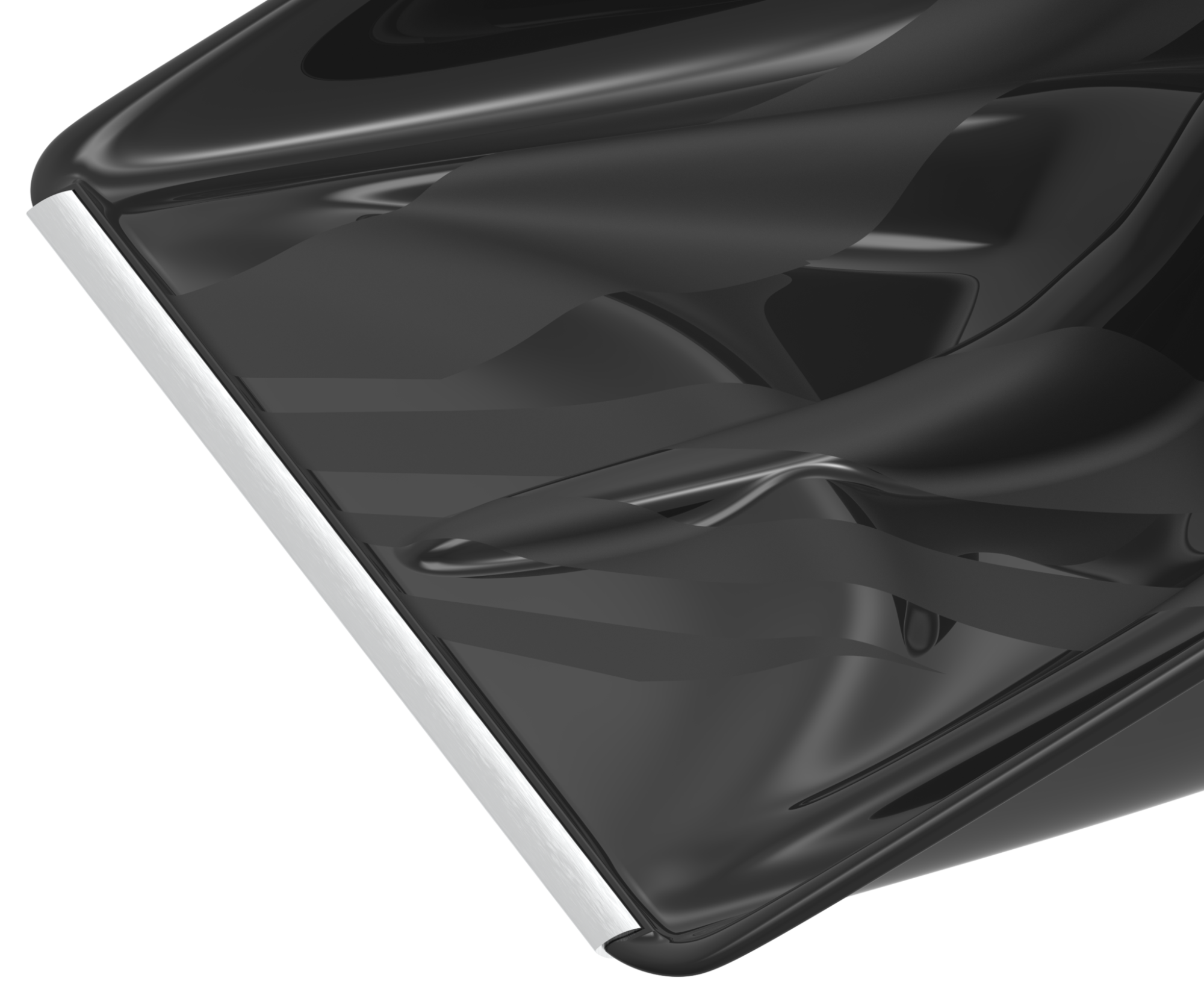 Лопата снеговая с металлической планкой и пластмассовой ручкой «Альфа» 460×420мм