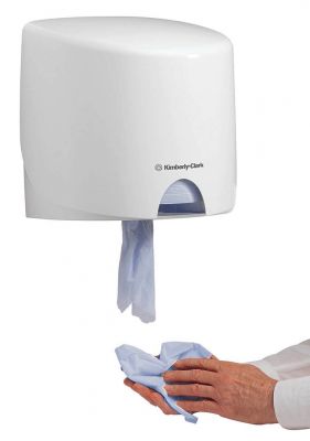Диспенсер для рулонных протирочных материалов Kimberly-Clark 7018 с контролируемой подачей