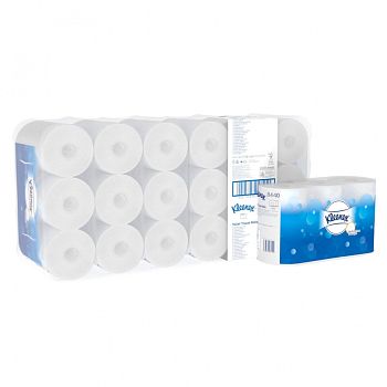 Туалетная бумага в стандартных рулонах Kimberly-Clark Kleenex 350 8440