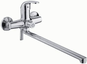 СМЕСИТЕЛЬ ДЛЯ ВАННЫ И ДУША LEDEME L2235, ДЛИННЫЙ ИЗЛИВ