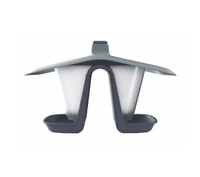 Кормушка для птиц Prosperplast DOUBLE серый