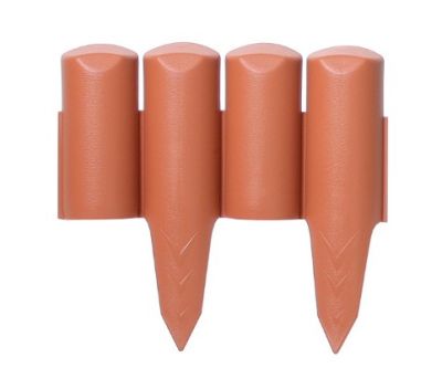 Ограждение для клумб Prosperplast Palisada 13см/2,5м,терракот