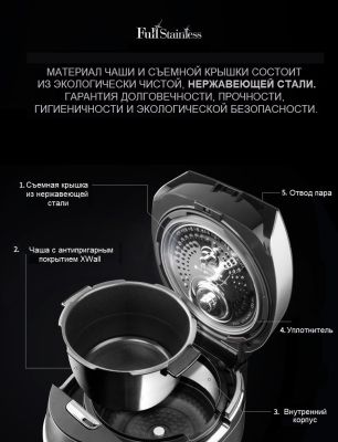 Рисоварка индукционная на 10 порций Cuckoo CRP-CHP1010FD